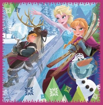 Trefl Puzzle Frozen Winter Magic 3'lü 20+36+50 Parça Yapboz