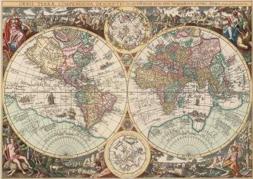 Art Puzzle Dünya Haritası 1500 Parça Puzzle