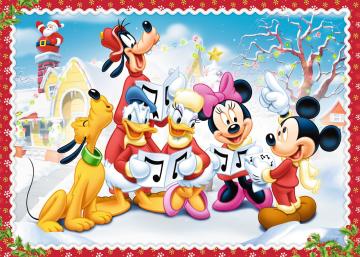 Trefl Puzzle Christmas Time, Disney Standard Characters 4 in 1 Puzzle (35+48+54+70 Parça)