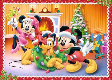 Trefl Puzzle Christmas Time, Disney Standard Characters 4 in 1 Puzzle (35+48+54+70 Parça)