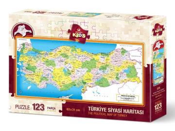 Art Puzzle Türkiye Haritası 123 Parçalı Yapboz