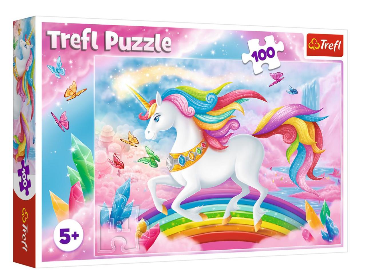 Trefl Puzzle Into The Crystal World Of Unicorns 100 Parça Puzzle