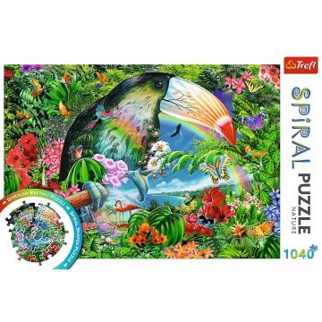 Trefl Puzzle Tropıcal Anımals 1040 Parça Spiral Puzzle