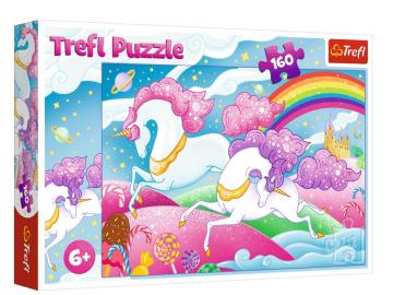 Trefl Puzzle Galloping Unicorns, Trefl 160 Parça Puzzle