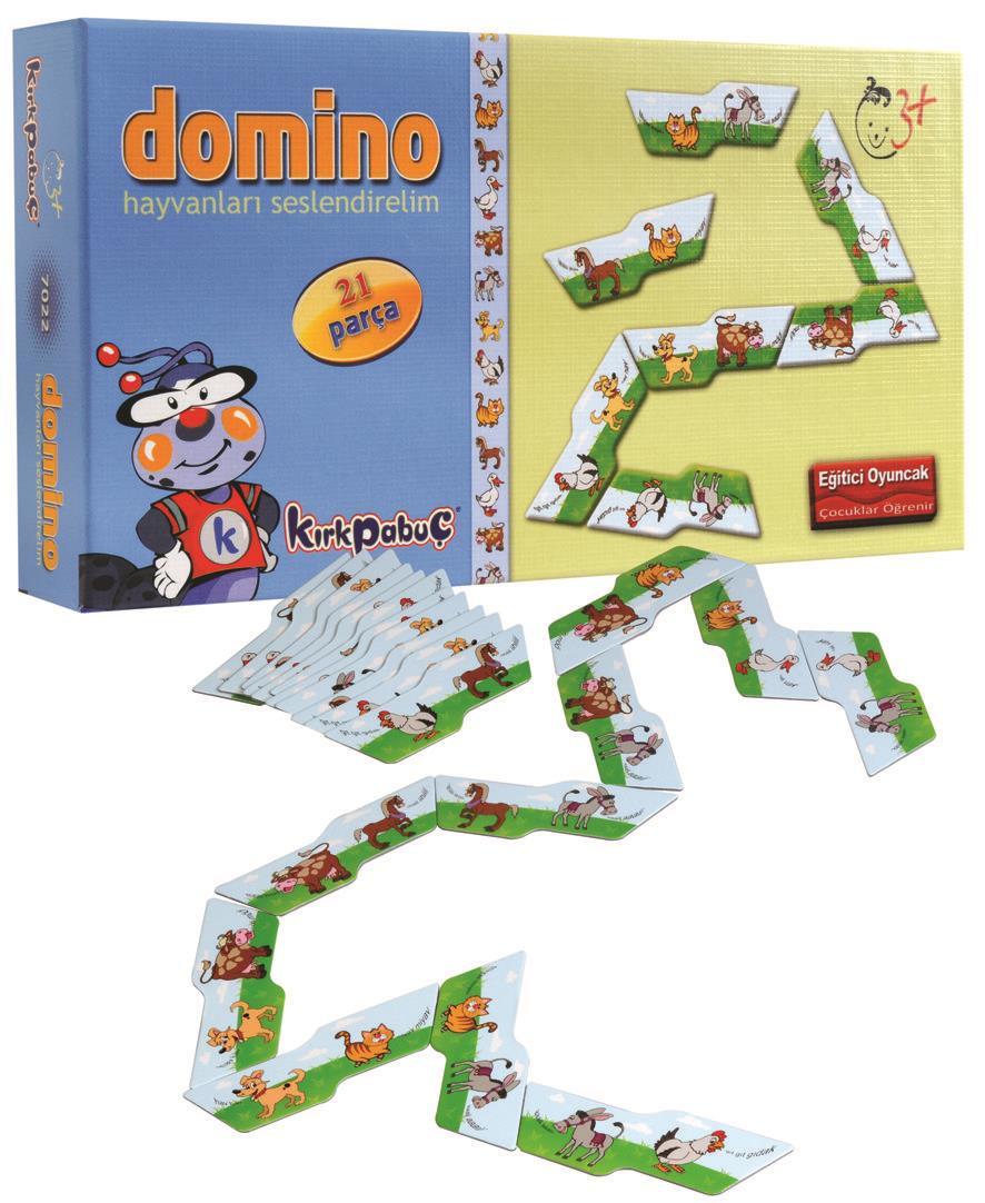 Anatolian Puzzle Hayvanları Seslendirelim Domino Oyunu