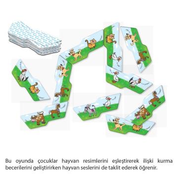 Anatolian Puzzle Hayvanları Seslendirelim Domino Oyunu