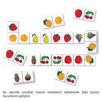 Anatolian Puzzle Meyveler Domino Oyunu