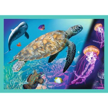 Trefl Puzzle The Mysterıous World Of Anımals 4 in 1 Çocuk Puzzle (35+48+54+70 Parça)