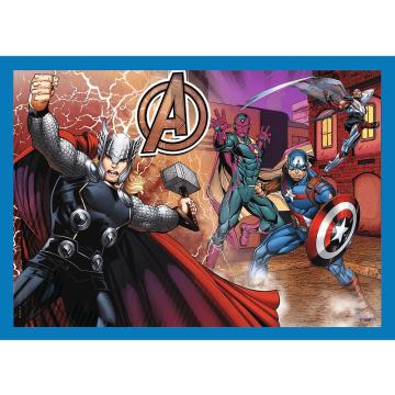 Trefl Puzzle Brave Avengers 4 in 1 Çocuk Puzzle  (35+48+54+70 Parça)