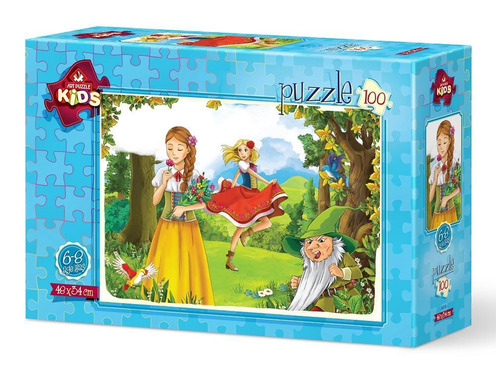 Art Çocuk Puzzle Masal Gülü 100 Parça Puzzle