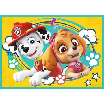 Trefl Puzzle Happy Paw Patrol Team / Vıacom Paw Patrol 4 in 1 Çocuk Puzzle  (35+48+54+70 Parça)