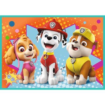 Trefl Puzzle Happy Paw Patrol Team / Vıacom Paw Patrol 4 in 1 Çocuk Puzzle  (35+48+54+70 Parça)