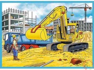 Trefl Puzzle Large Construction Machines 4'lü 35+48+54+70 Parça Yapboz