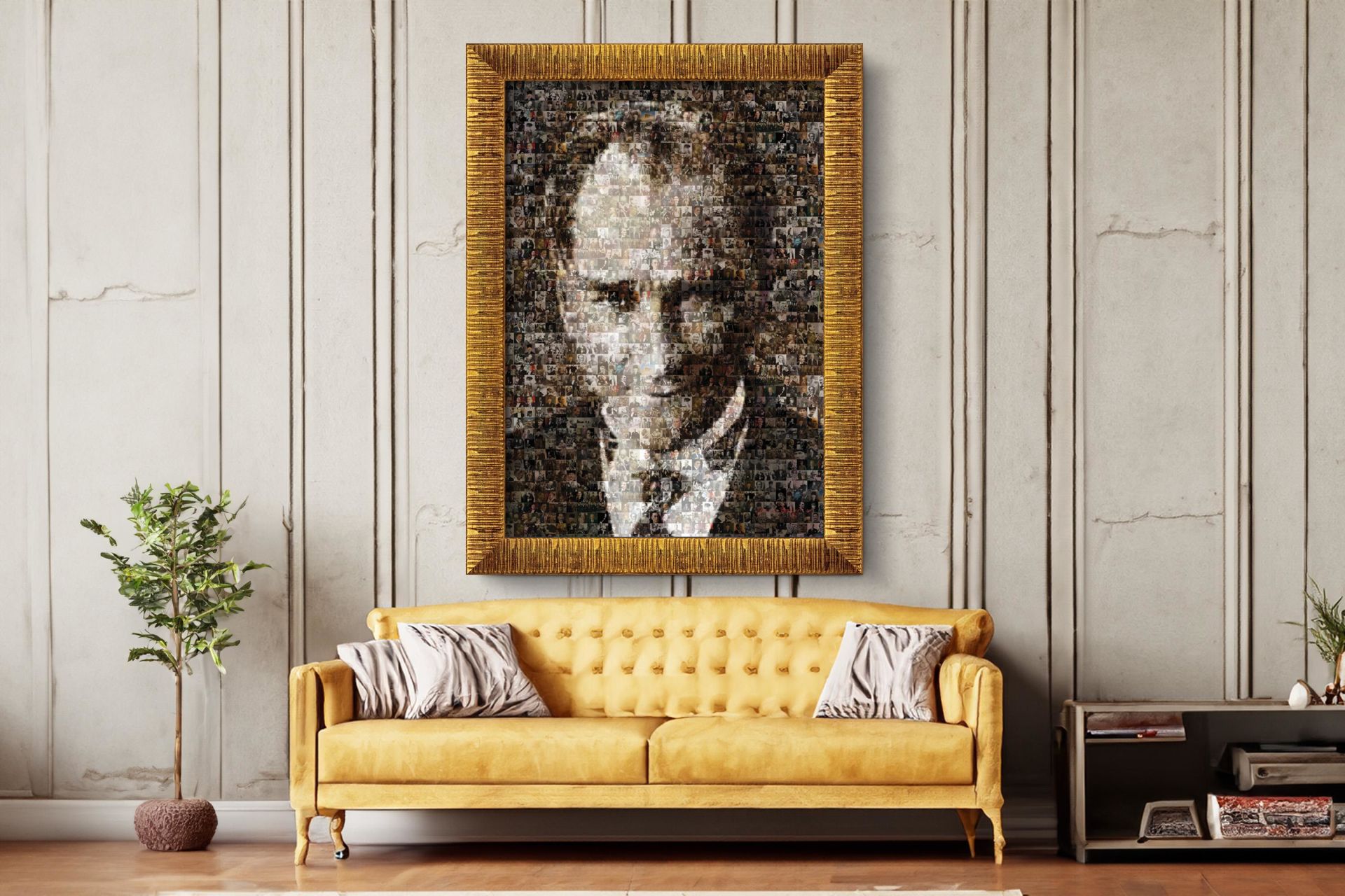 Art Tablo Mustafa Kemal Atatürk 68 x 48 cm Çerçeveli Tablo