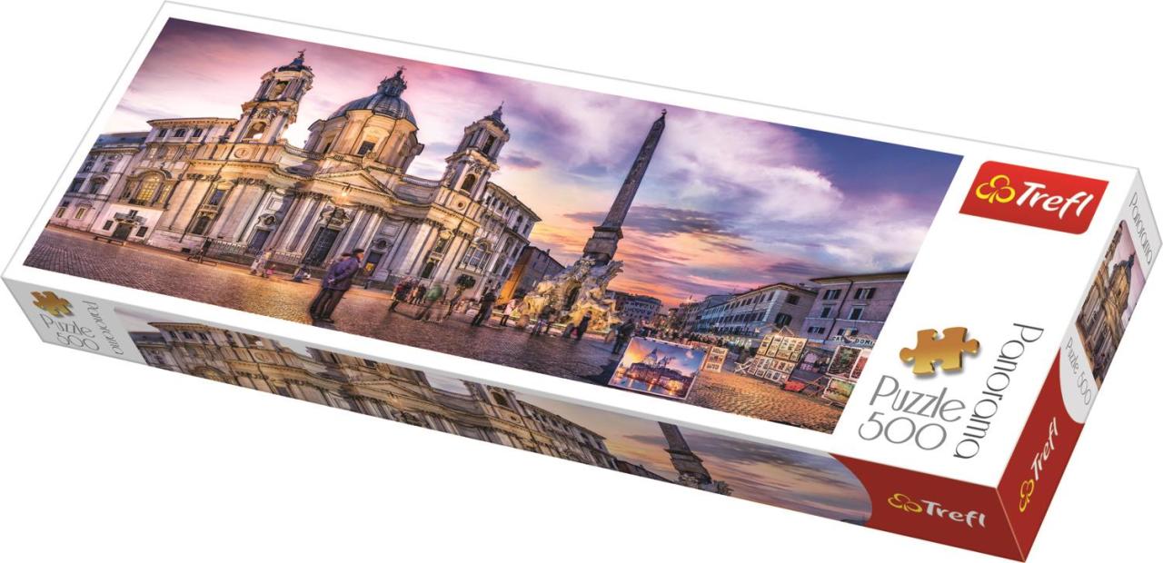 Trefl Puzzle Piazza Navona, Rome 500 Parça Panorama Puzzle