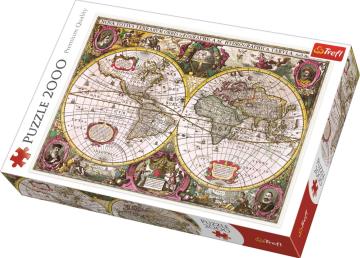 Trefl Puzzle Map Of The Entire Earth, 1630 2000 Parça Puzzle