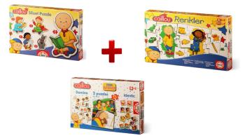 Eğitici Puzzle Seti Caillou Modelleri (Renkler,Siluet,Süperpack) Educa Çocuk Puzzle