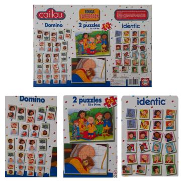 Eğitici Puzzle Seti Caillou Modelleri (Renkler,Siluet,Süperpack) Educa Çocuk Puzzle