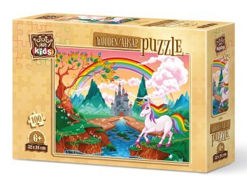 Art Kids Gökkuşağı Pony 100 Parça Ahşap Puzzle