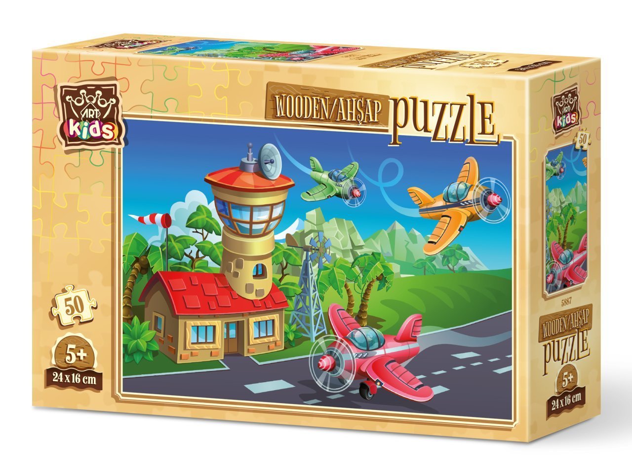 Art Kids Çılgın Pilotlar 50 Parça Ahşap Puzzle