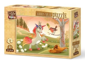 Art Kids Masum Pony 50 Parça Ahşap Puzzle