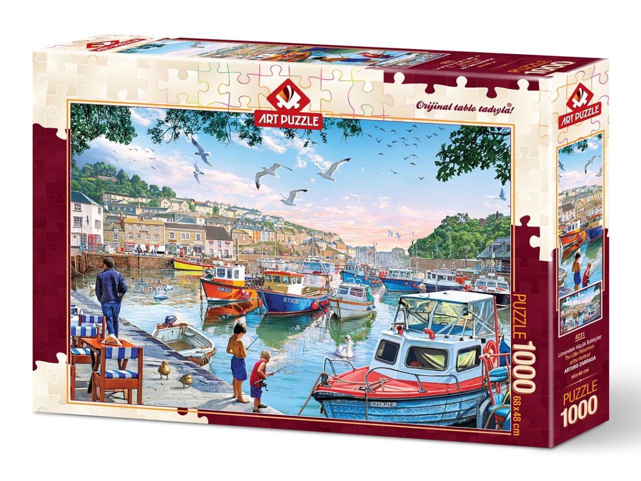 Art Puzzle Limandaki Küçük Balıkçılar 1000 Parça Puzzle