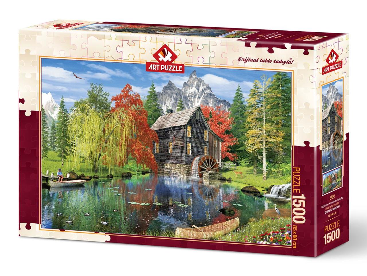 Art Puzzle Değirmen Kenarında Balık Avı Parça 1500 Parça Puzzle