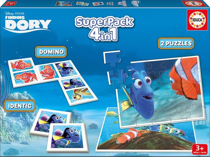 Educa Puzzle Dory Domino + Hafıza Oyunu + Puzzle