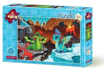 Art Puzzle Bebek Ejderhalar 100 Parça Yapboz