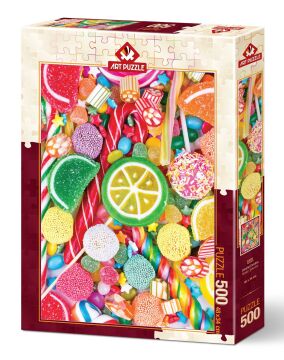 Art Puzzle Renkli  Şekerler 500 Parça Puzzle