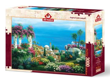 Art Puzzle Sahil Kasabası 3000 Parça Puzzle