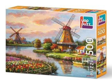 Yappuzz İkiz Değirmenler 500 Parça Puzzle