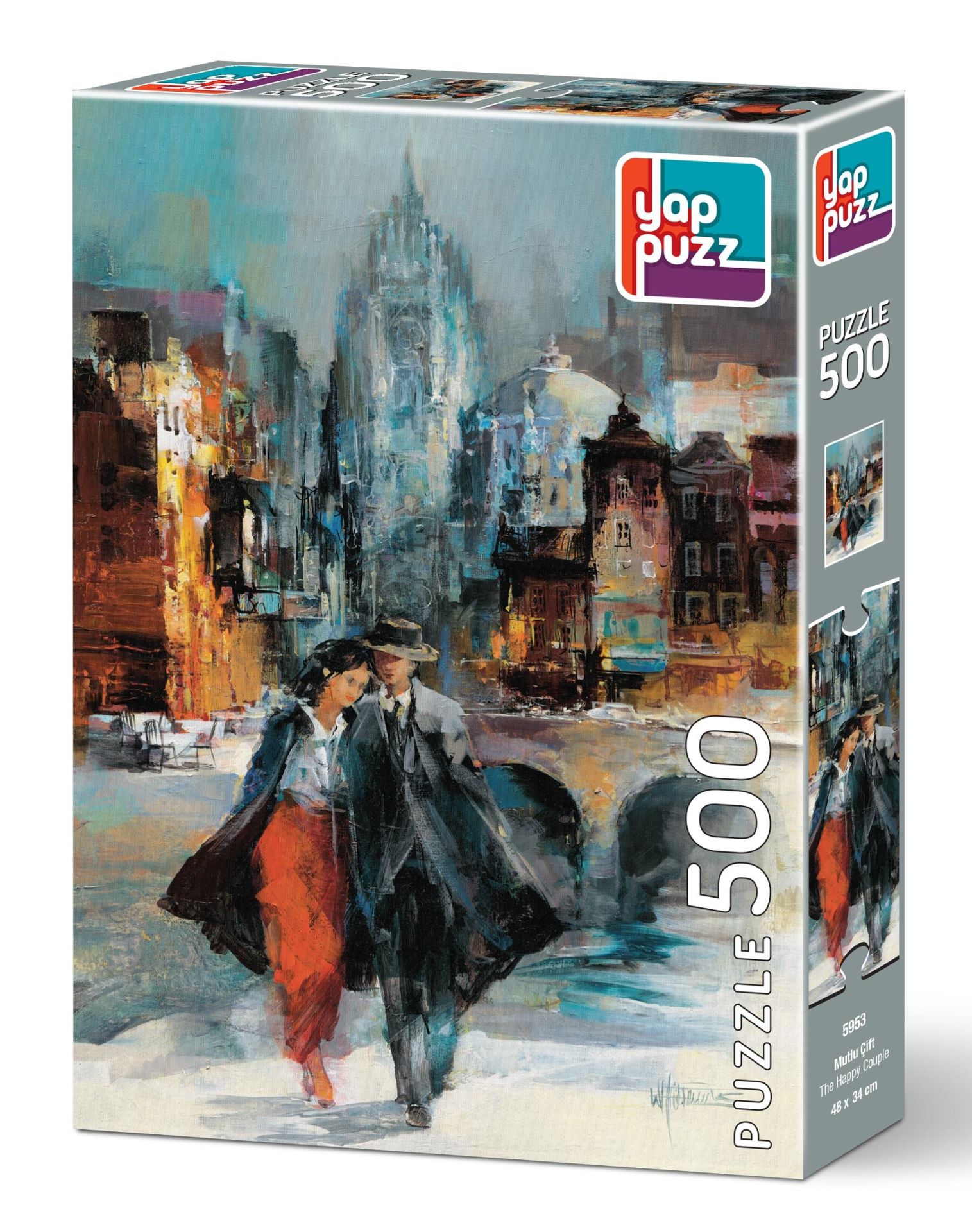 Yappuzz Mutlu Çift 500 Parça Puzzle