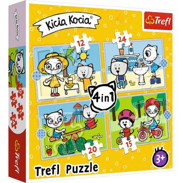 Trefl Çoçuk Puzzle Kıttykıt Dat 4 In 1 Puzzle