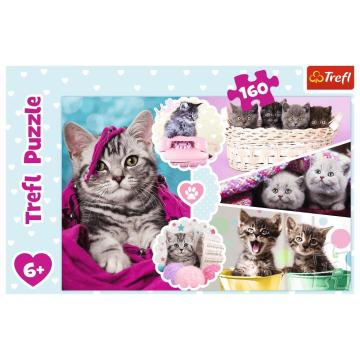 Trefl Çoçuk Puzzle Lovely Kittens 160 Parça Puzzle