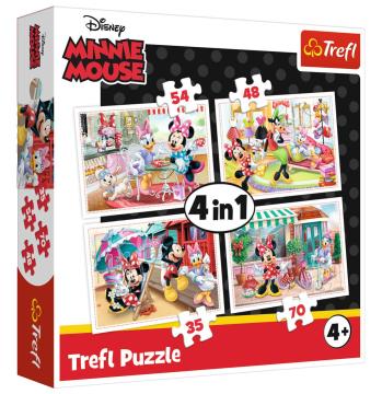 Trefl Puzzle Minnie with Friends 4'lü 35+48+54+70 Parça Yapboz