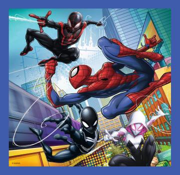 Trefl Puzzle Spider Force Spiderman 3'lü 20+36+50 Parça Yapboz