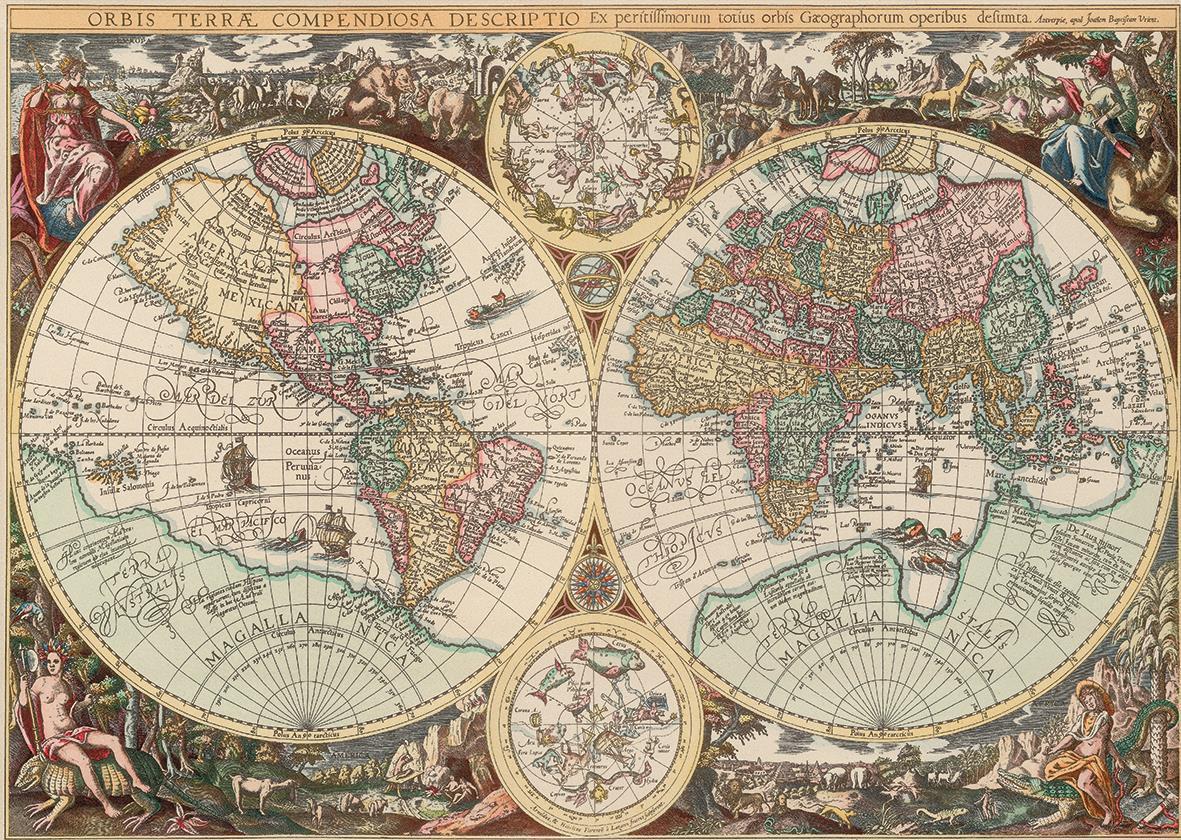 Art Puzzle Dünya Haritası 260 Parça Yapılmış Puzzle(48 x 34 cm)
