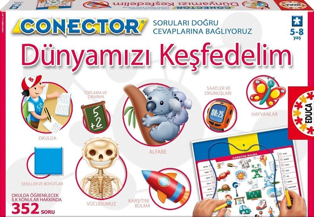 Educa Puzzle Dünyamızı Keşfedelim Connector Eğitici Oyun