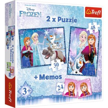 Trefl Puzzle Frozen Sisters 2 in 1+Memo Game