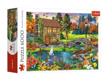 Trefl Puzzle Cottage İn The Mountains 6000 Parça Puzzle