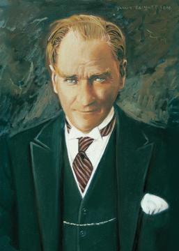 Art Puzzle Atatürk Portresi 500 Parça Yapılmış Puzzle(48 x 34 cm)
