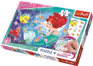 Trefl Puzzle Princess 54 Parça Yapboz + Stickers