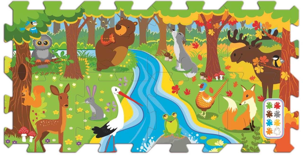 Trefl Puzzle Forest Run, 20 Köpük Parça Yer Puzzle'ı