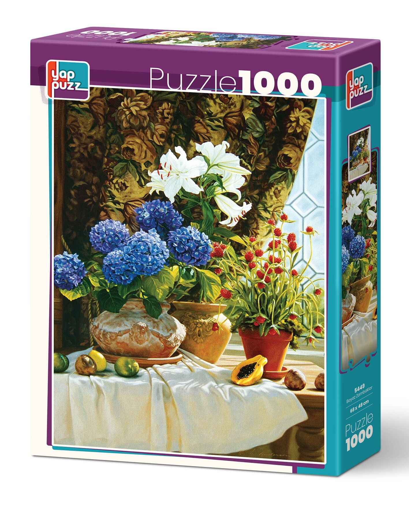 Yappuzz Beyaz Zambaklar  1000 Parça Puzzle