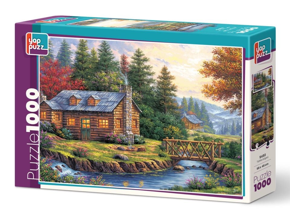 Yappuzz Tahta Köprü 1000 Parça Puzzle