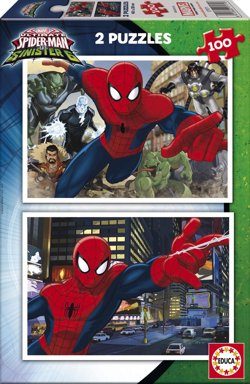 Educa Spider-Man 2 X 100 Parça Karton Puzzl