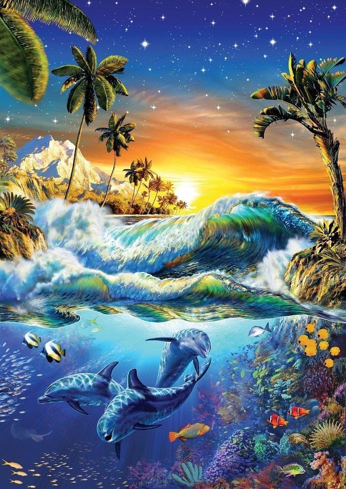 Art Puzzle Hawaii'de Şafak Vakti 1000 Parça Yapılmış Puzzle(68 x 48 cm)