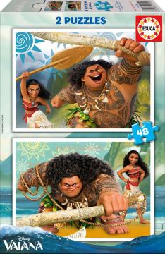 Educa Çoçuk Puzzle Moana  2 X 48 Parça Karton Puzzle