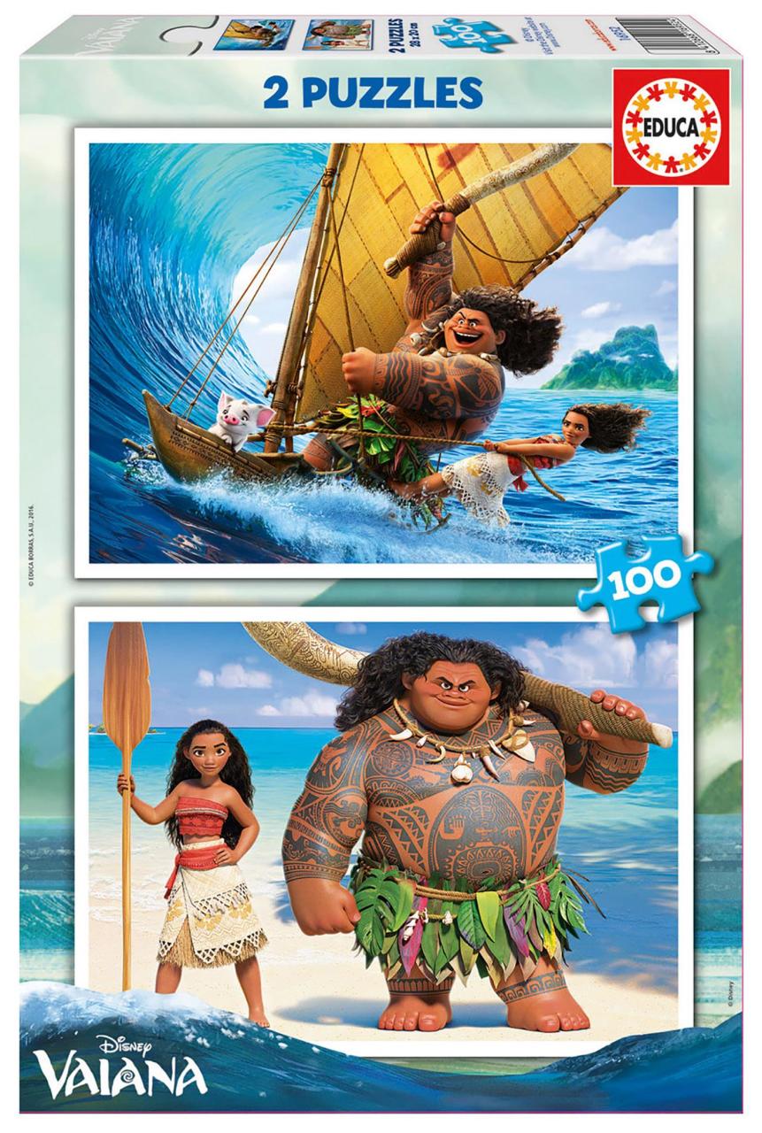 Educa Çoçuk Puzzle  Moana Karton 2X100 Parça Puzzle